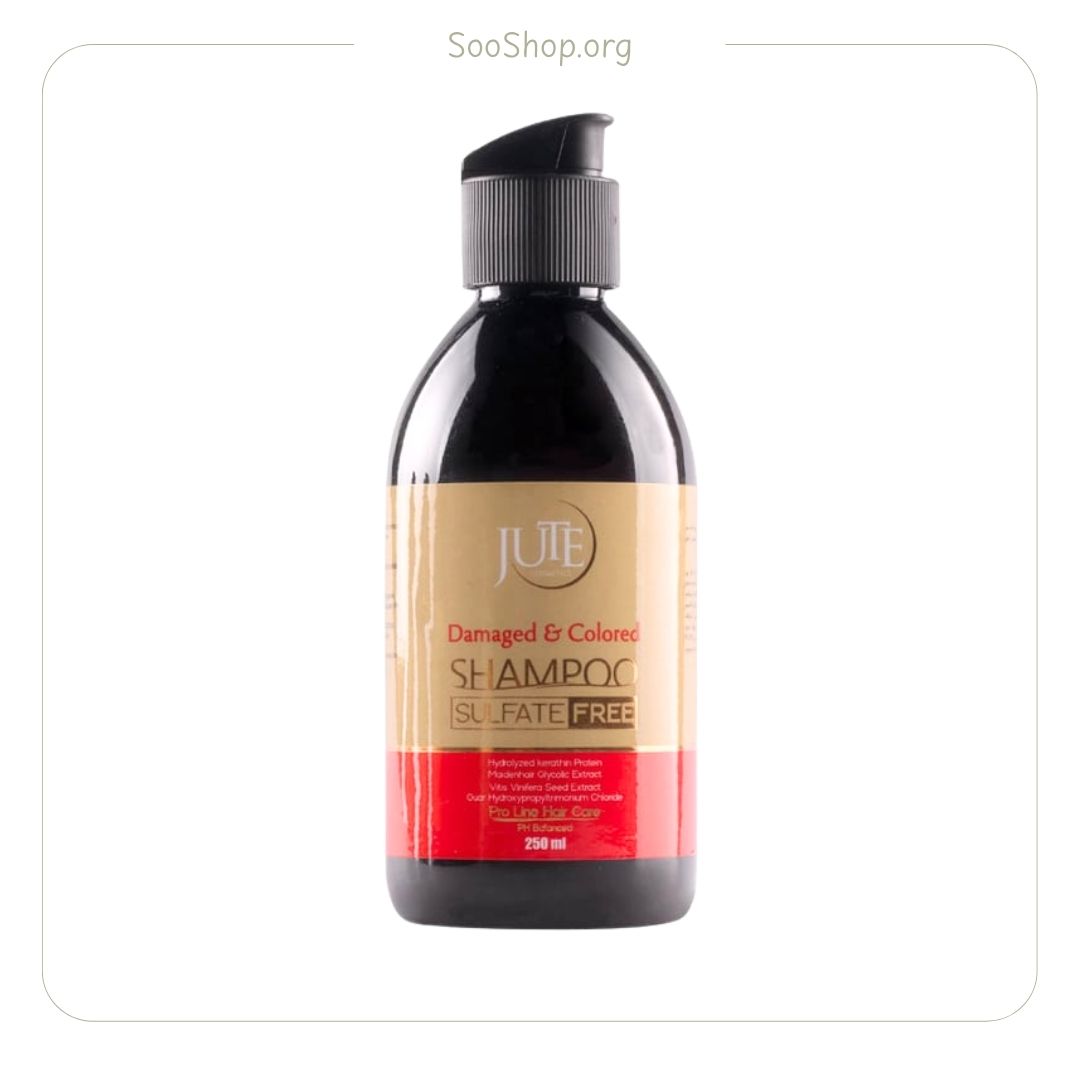 ژوت - شامپو مخصوص موهای رنگشده (فاقد سولفات) (اصل) | Jute Colored Hair Shampoo (Sulfate-Free) (Original)