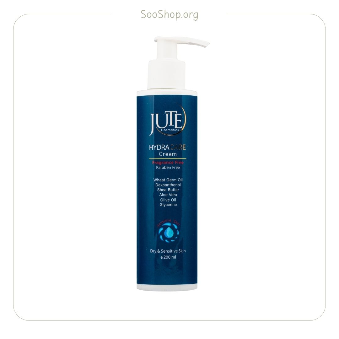 ژوت – کرم آبرسان هیدرا کر (فاقد اسانس و پارابن 200 میل) | Jute Hydra Care Cream (Fragrance-Free 200ml)