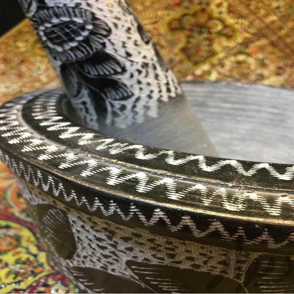 هاون سنگی طرح آفتابگردان