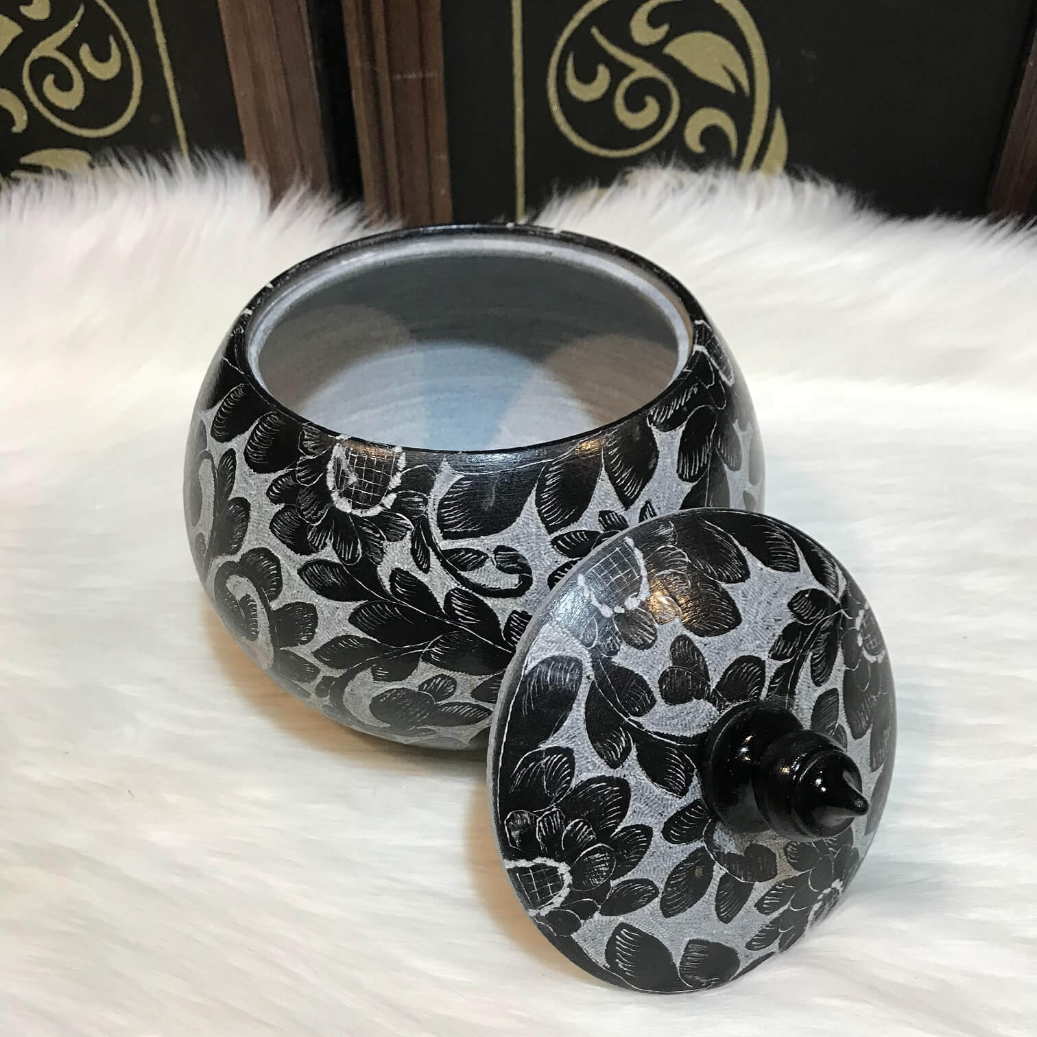 شکلات خوری سنگی طرح گل افتابگردان