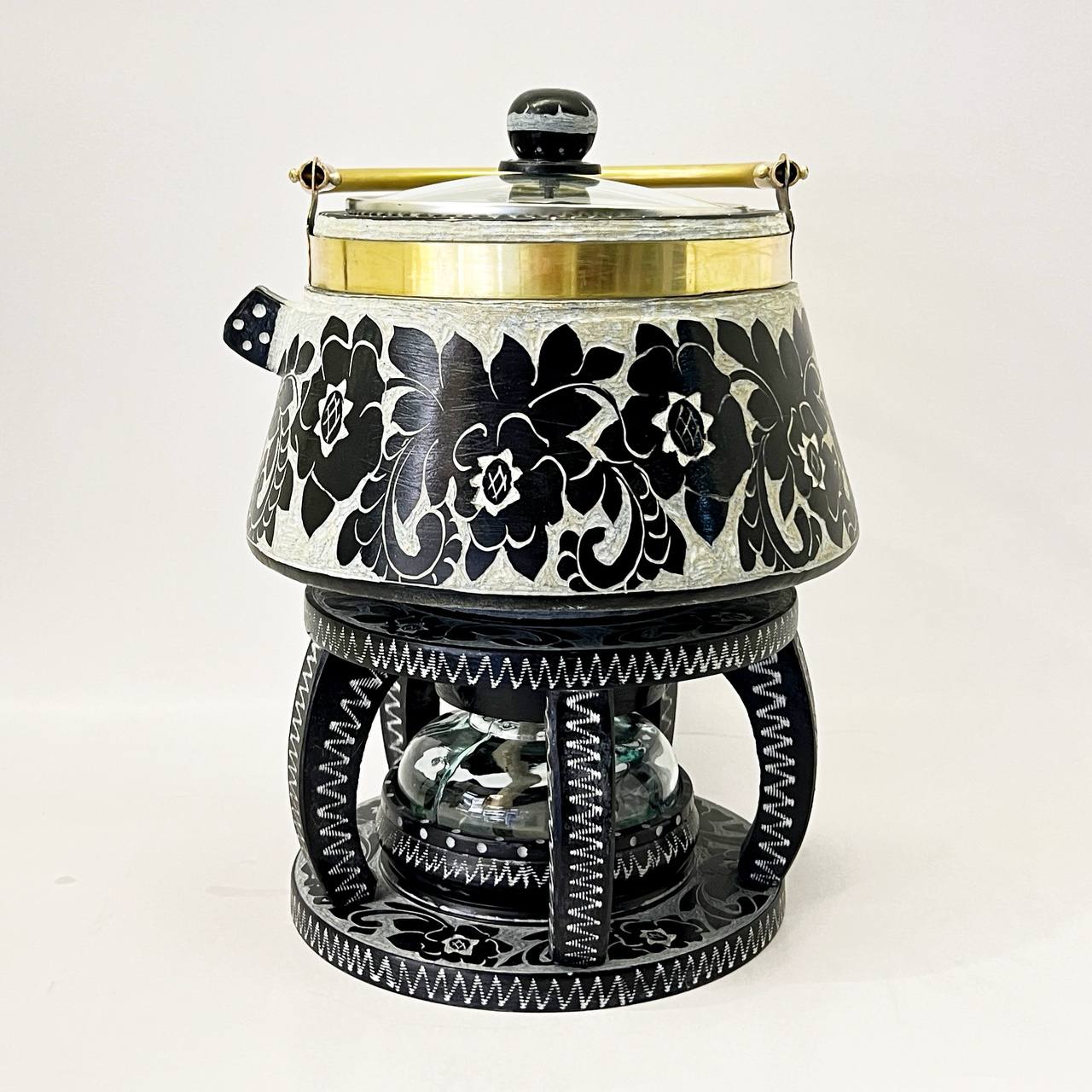 کتری سنگی حکاکی شده
