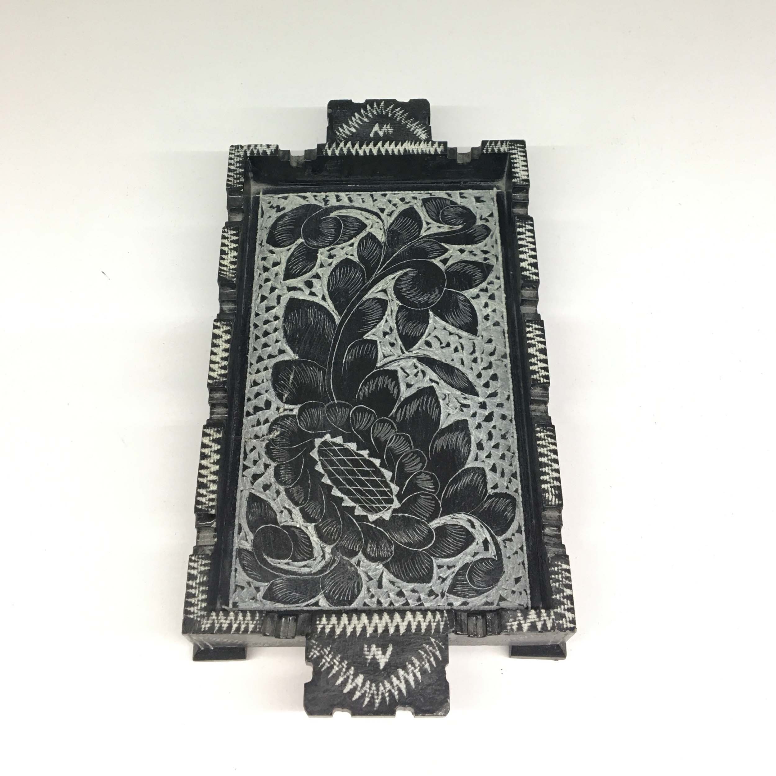 سینی سنگی مدل گلدار کد SG02