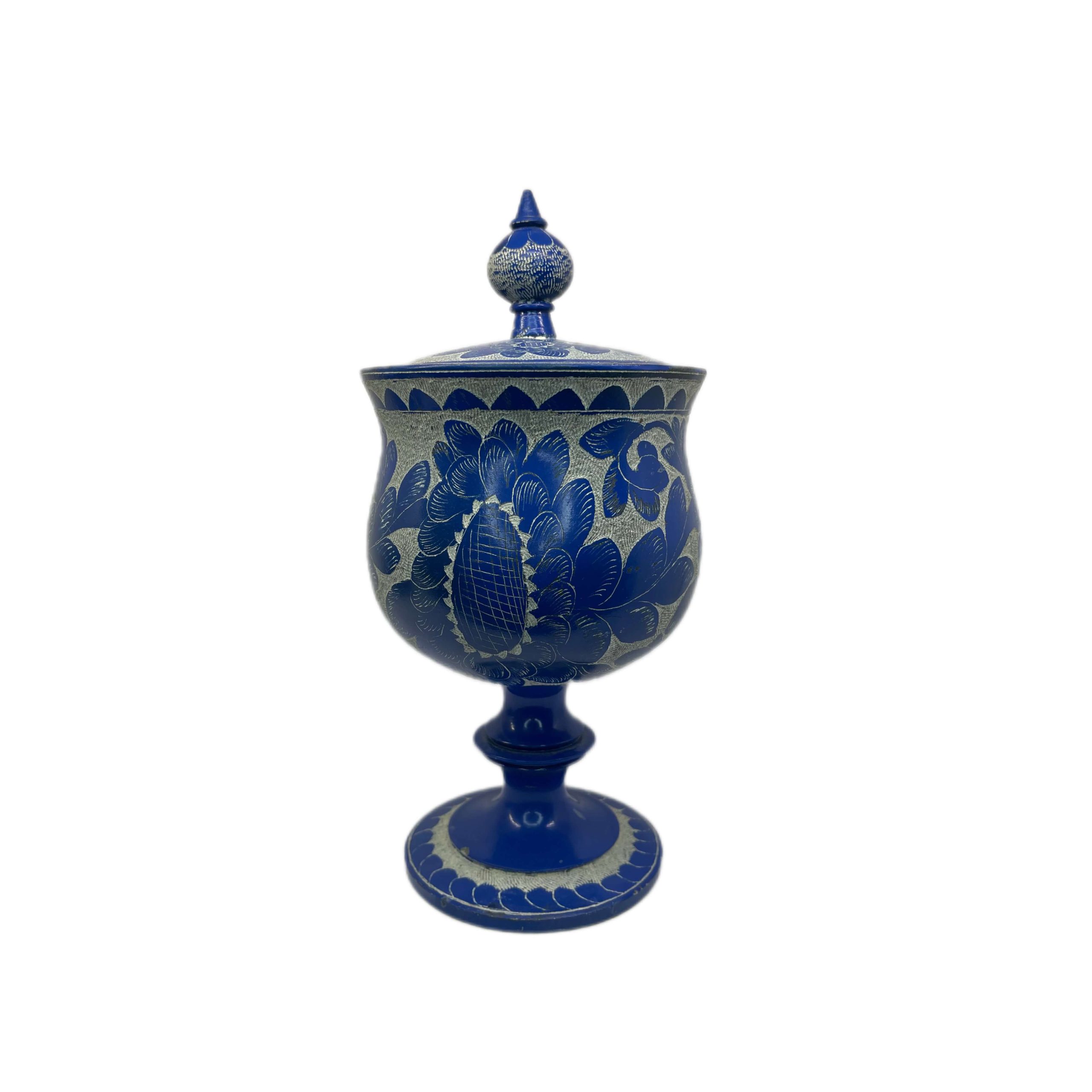 شکلات خوری سنگی قلم زنی شده پایه دار