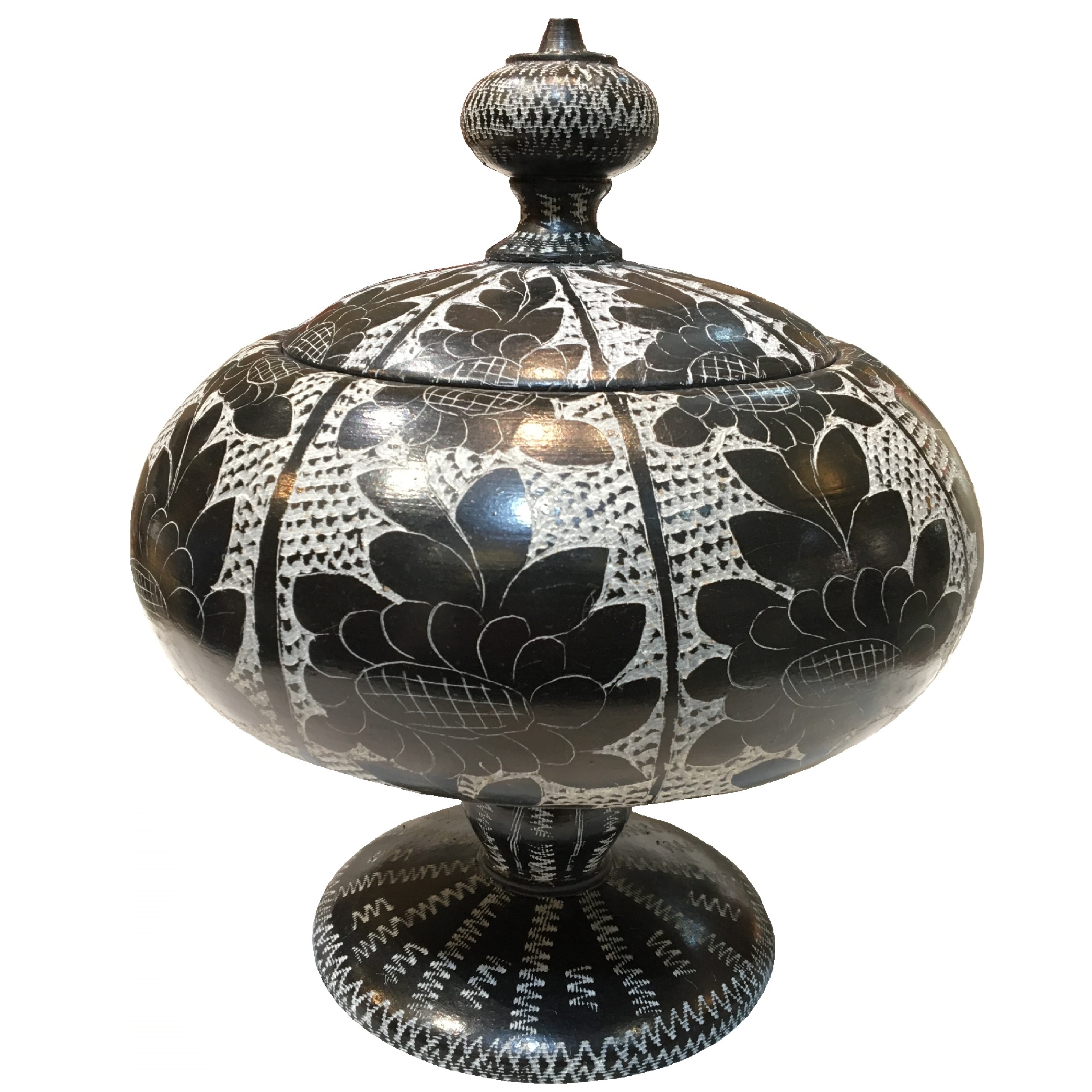 شکلات خوری سنگی مدل ترنج پایه دار