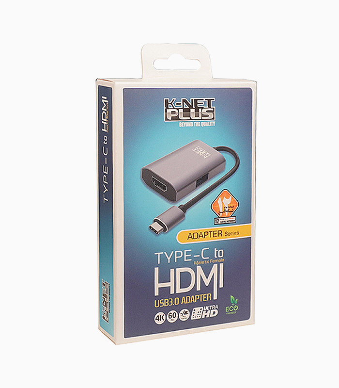 تبدیل Type C به HDMI و USB3.0 کی نت پلاس KP-COCMS202