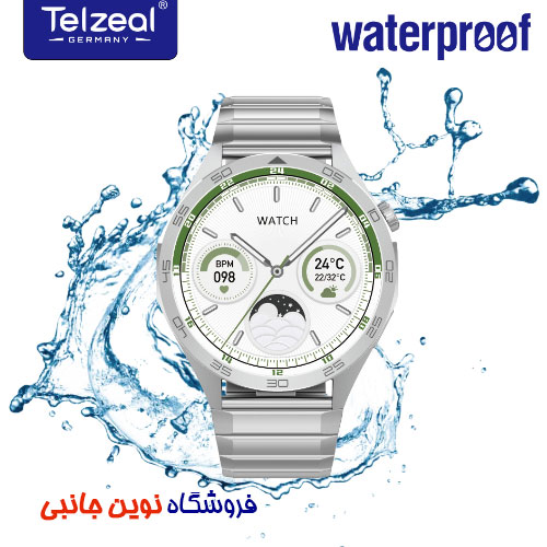 ساعت هوشمند تلزیل مدل WH-05 Max Screen نمایشگر امولد | TELZEAL WH-05 Max Screen SMART WATCH, 30M Depth Waterproof (تک /