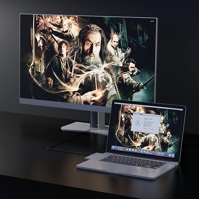هاب 7 پورت مخصوص مک بوک NOV8Tech Mini USB C Hub 7 in 2 macbook
