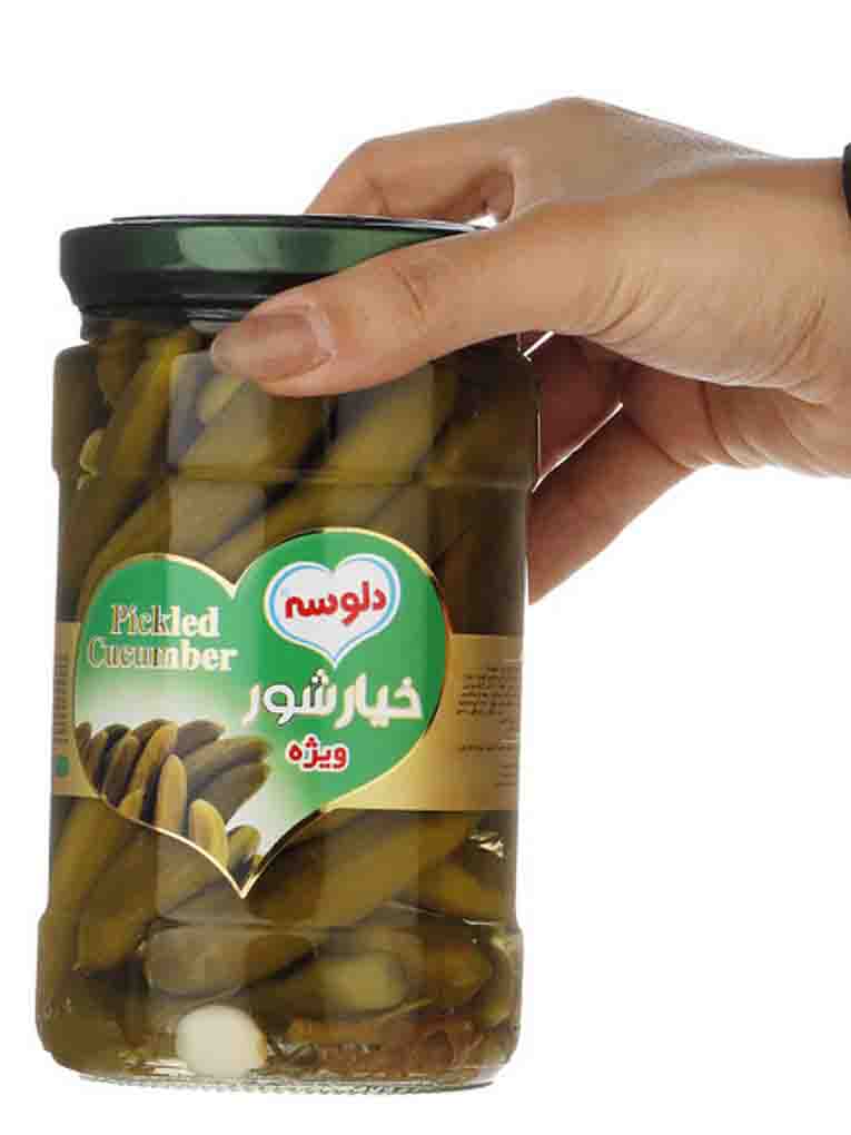خیارشور دلوسه شیشه 680گرمی ویژه