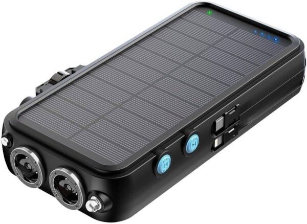 پاوربانک خورشیدی و اسپیکر بلوتوث پاورولوژی مدل Powerology 16000mAh Solar PP049