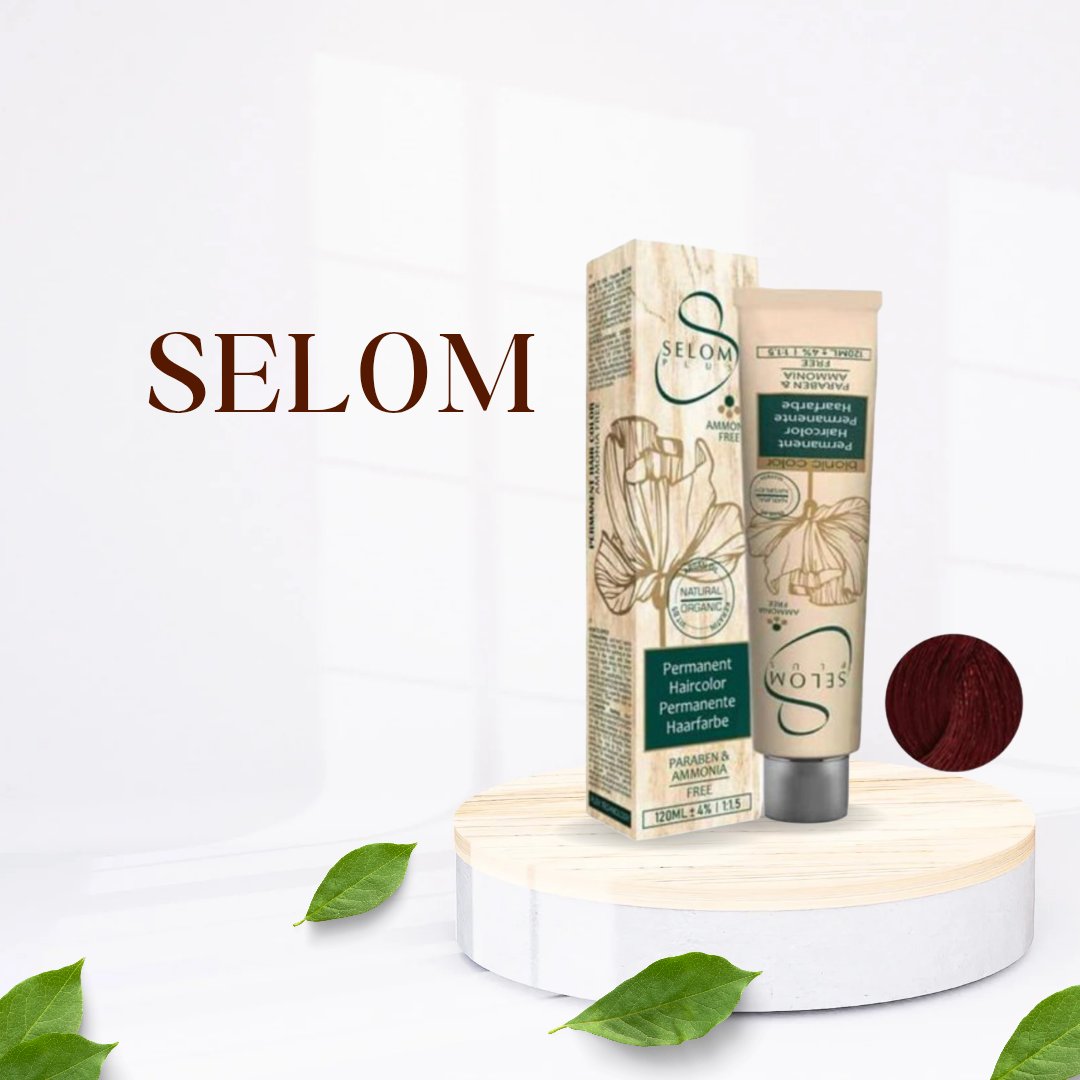 رنگ مو بدون آمونیاک سلوم شماره 6-5 حجم 120 میل رنگ قرمز گیلاسی
