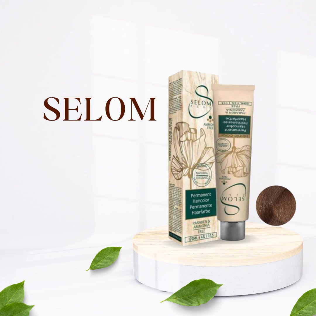 رنگ مو بدون آمونیاک سلوم شماره 3-5 حجم 120 میل رنگ قهوه‌ای طلایی روشن