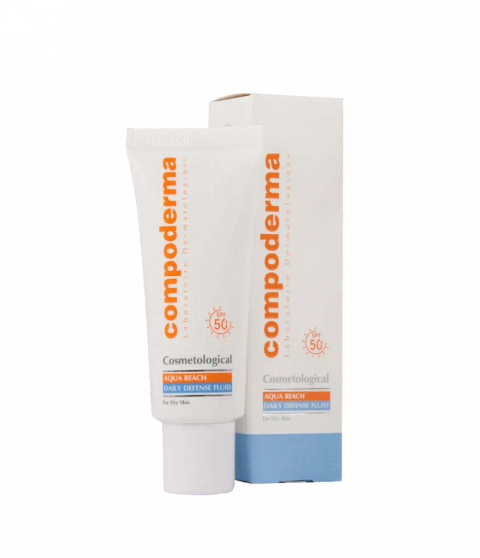 ضدافتاب اکواریچ spf50 مناسب پوست نرمال و خشک کامپودرما حجم 40 میل