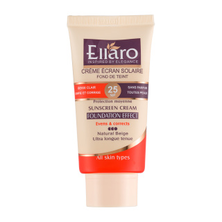 کرم ضد آفتاب رنگی الارو مدل بژ طبیعی SPF25 حجم 40 میل