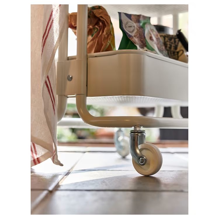 ترولی 3 طبقه سفید ایکیا IKEA-RASKOG