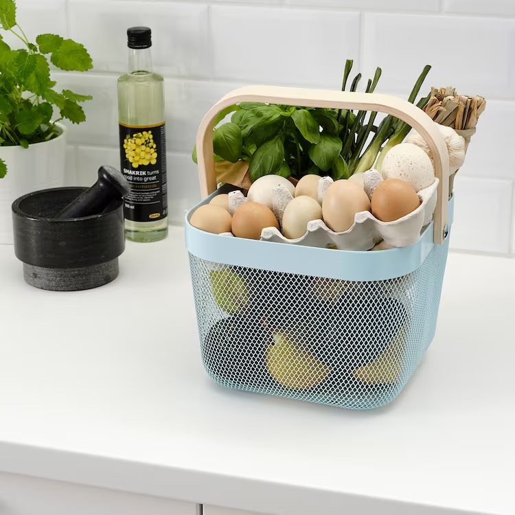 سبد لباس و پیکنیک آبی ایکیا IKEA-RISATORP