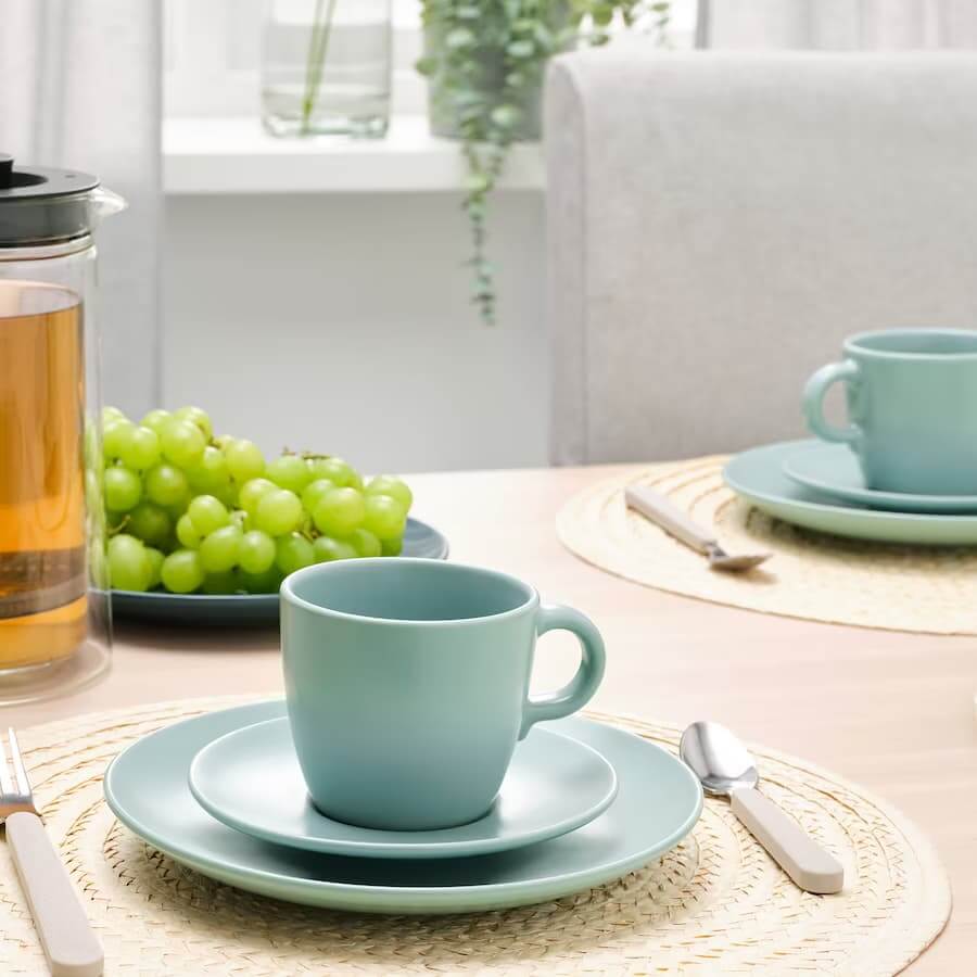 فنجان نعلبکی ایکیا IKEA-FÄRGKLAR