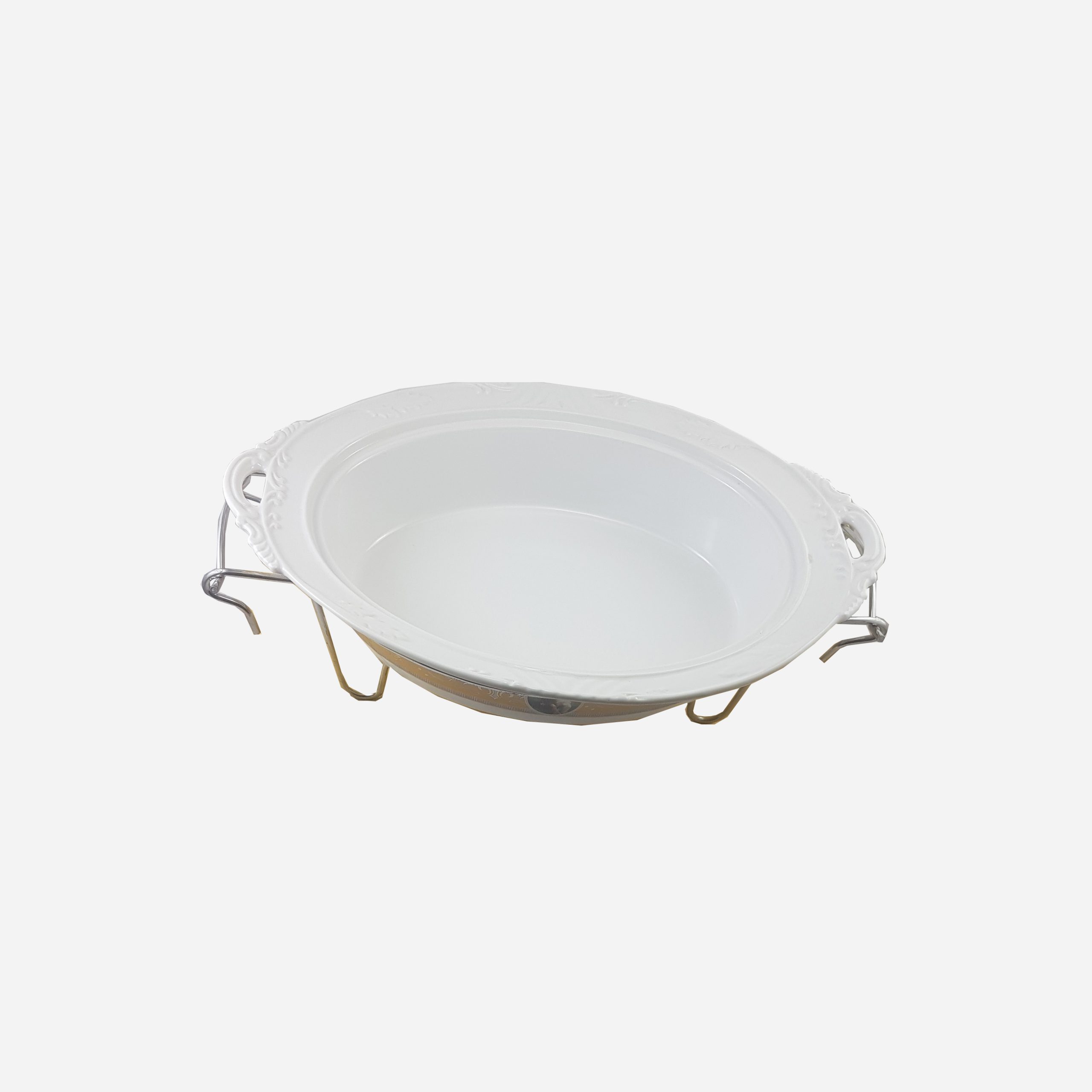سوفله خوری چینی بیضی بزرگ مدل کلاسیک یونیک کد 8550