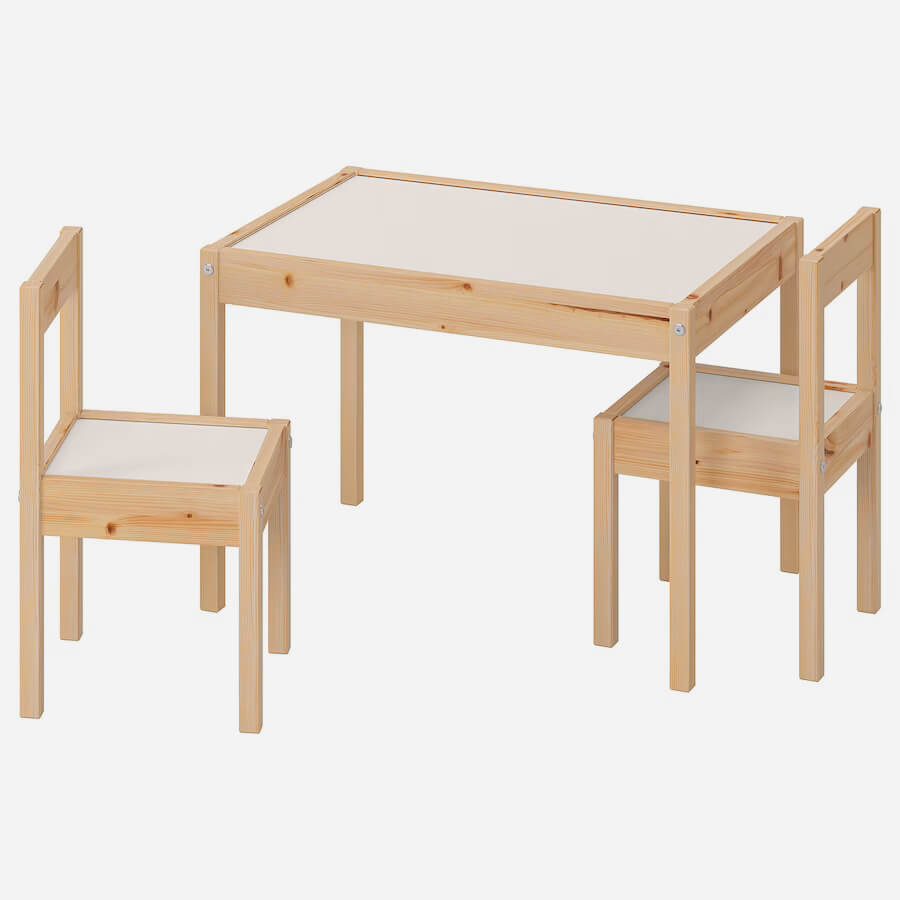 میز و صندلی چوبی کودک ایکیا IKEA-LÄTT