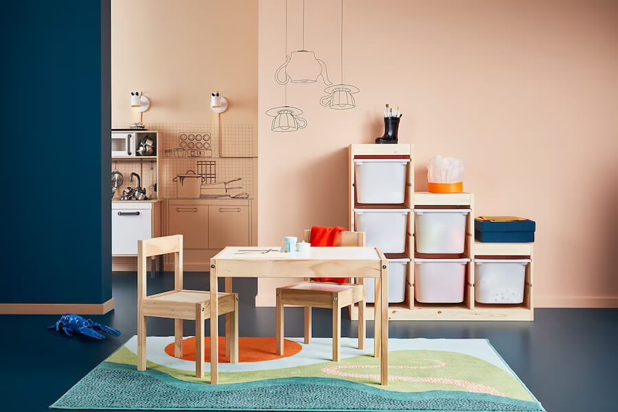 میز و صندلی چوبی کودک ایکیا IKEA-LÄTT