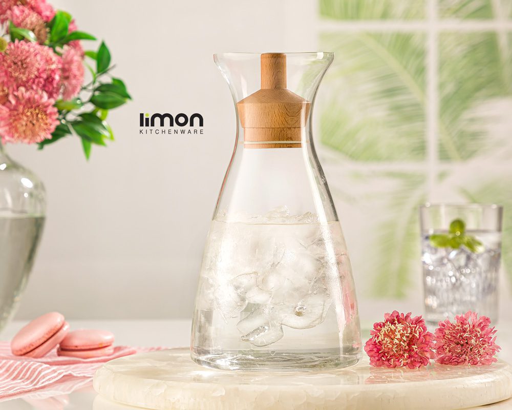 بطری آب درب چوبی 1 لیترلیمون کد 2269