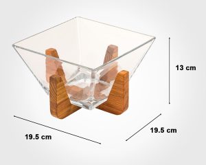 آجیل خوری پایه چوبی لیمون کد 2172