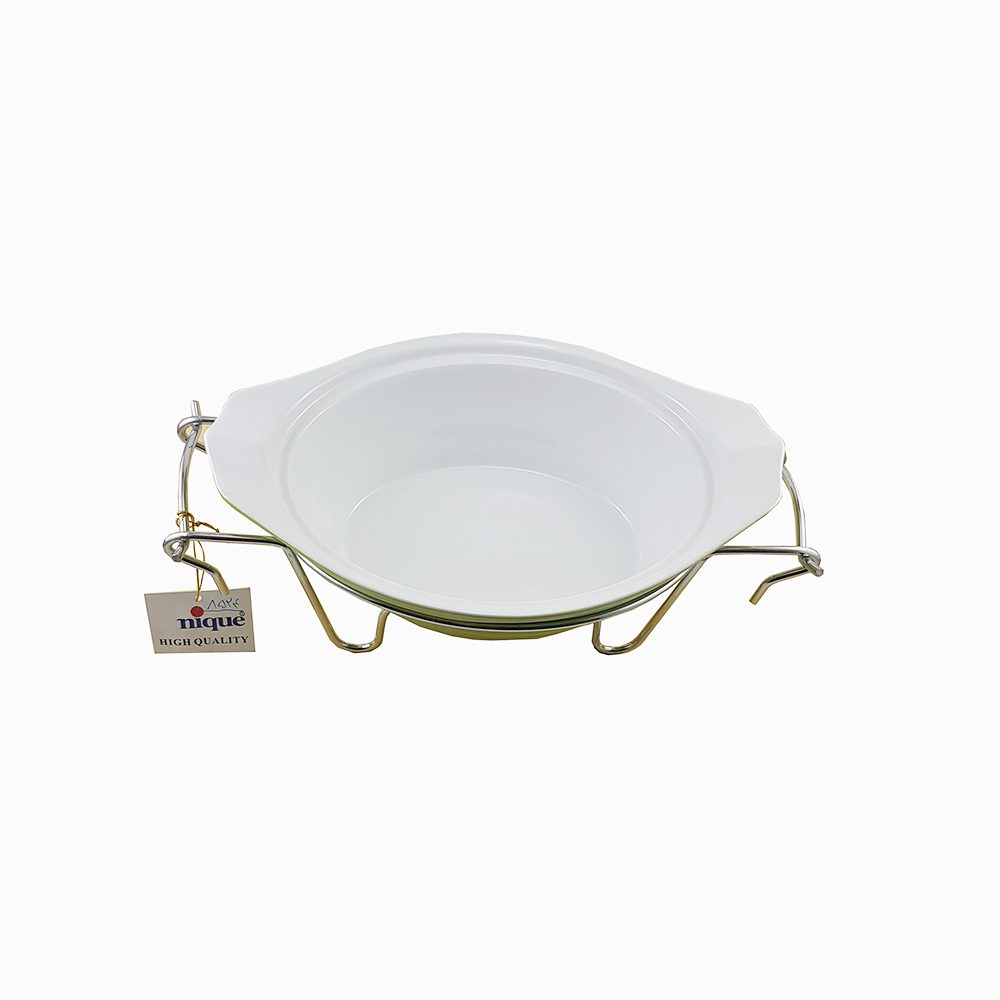 سوفله خوری چینی بیضی متوسط یونیک کد 8524 (رنگی)