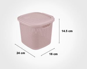 سبد رخت دربدار کوچک طرح بافت لیمون کد 2135