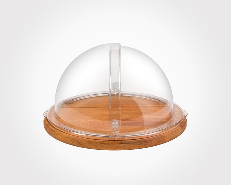 ظرف کیک کف چوبی لیمون کد 2179