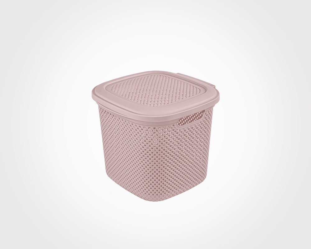 سبد رخت دربدار کوچک طرح بافت لیمون کد 2135