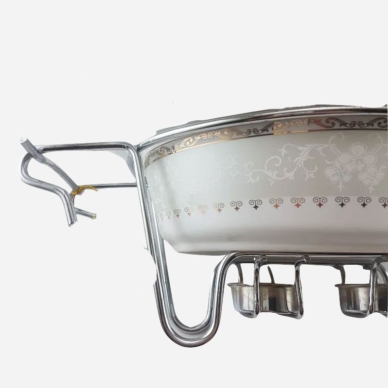 سوفله خوری چینی مستطیل متوسط یونیک کد 8545