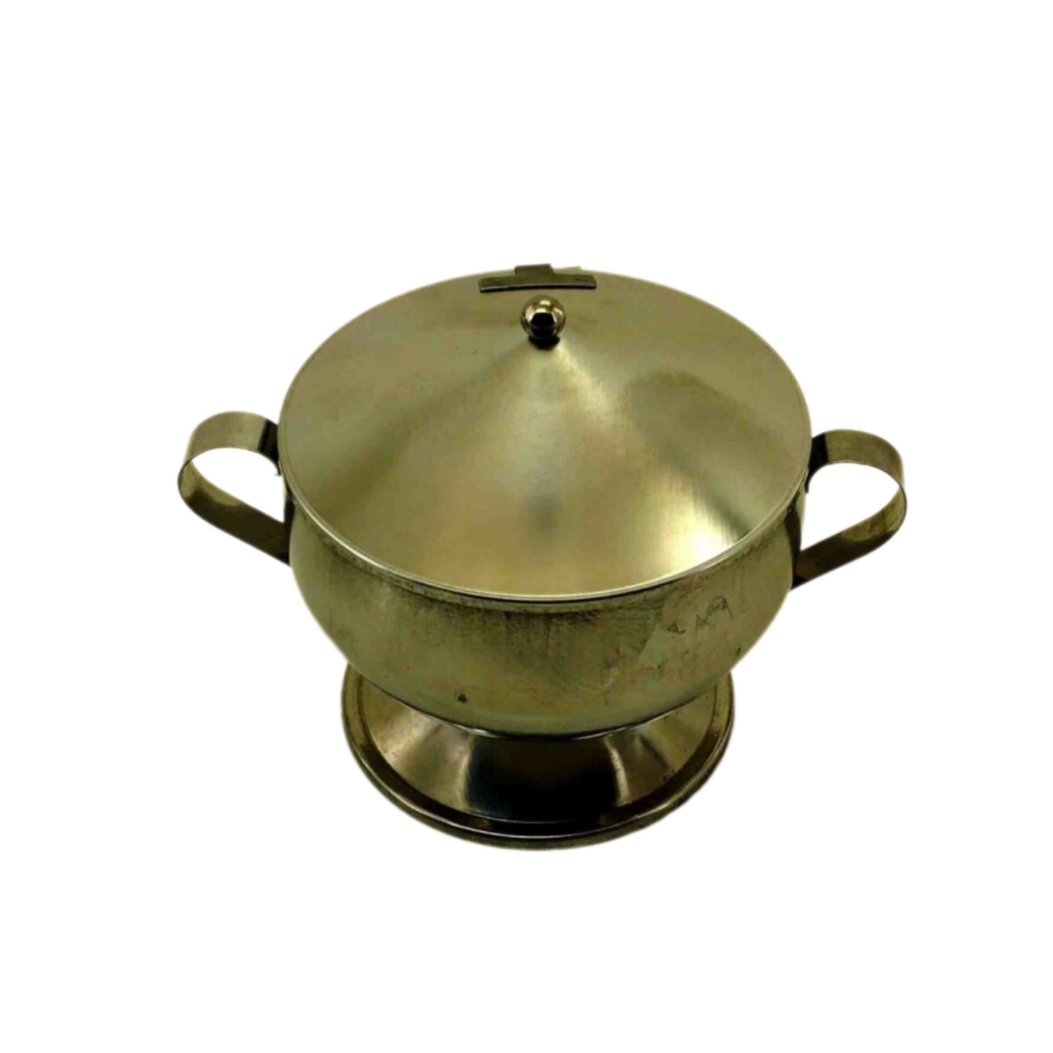 102991-قندان استیل 102991-قندان استیل بزرگ-کاسه استیل زیر سماور سماور