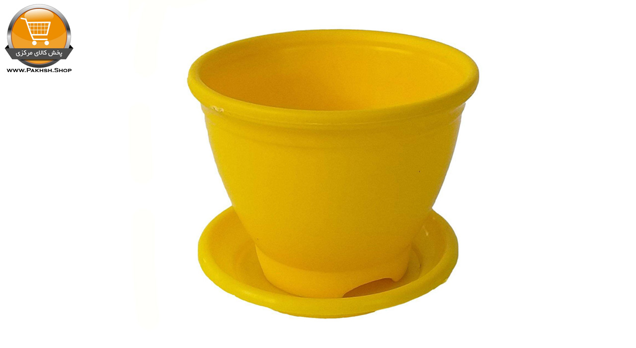 گلدان پلاستیکی مدل دایره ای سایز 10