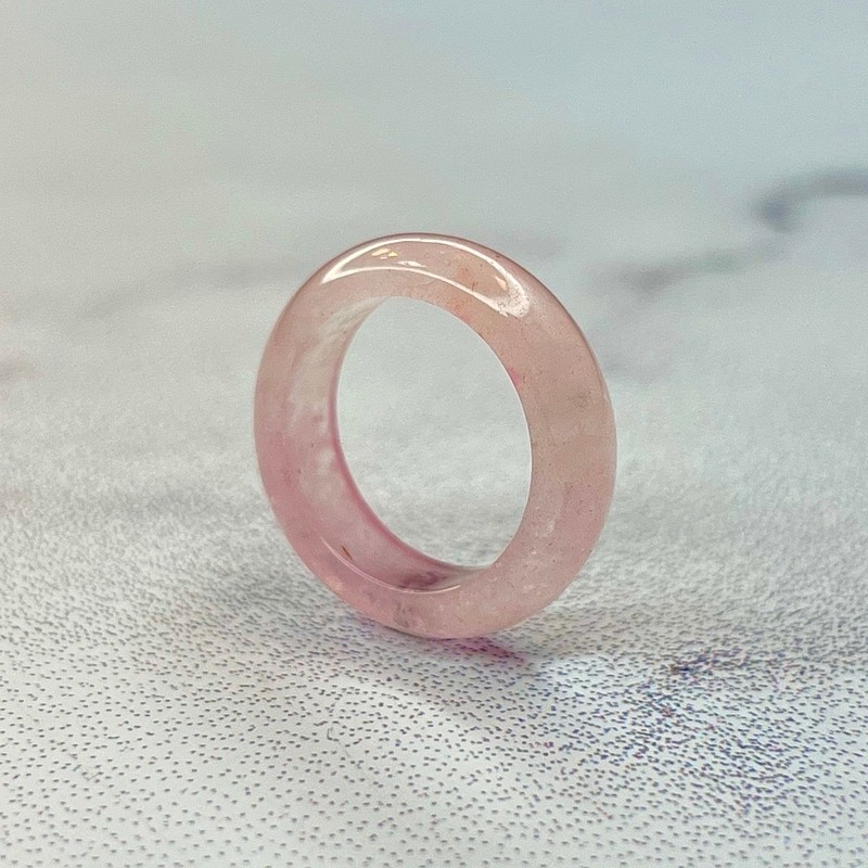 انگشتر یا حلقه (رینگ) سنگی رز کوارتز  اصل معدنی 