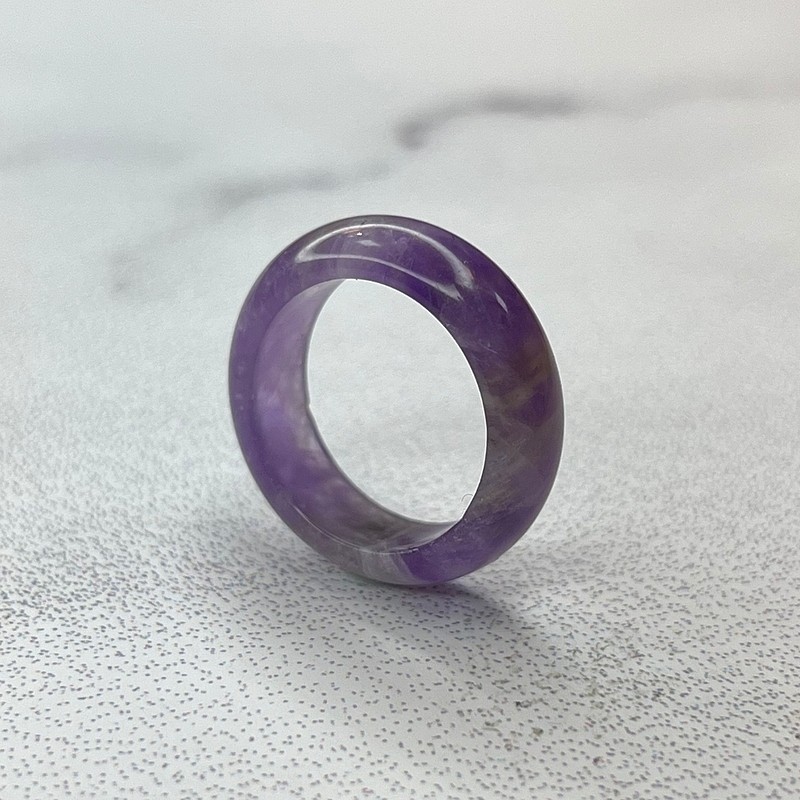 رینگ و حلقه سنگی آمیتیست اصل معدنی 