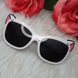 عینک آفتابی بچگانه مدل کیتی گربه کیفیت عالی مناسب 4 تا 9 سال