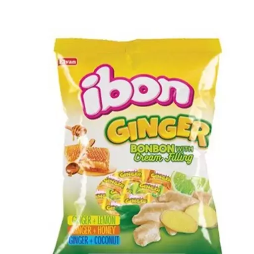 آبنبات ایبون 700 گرم زنجبیل ، عسل ، لیمو ، کارامل Ibon GINGER

