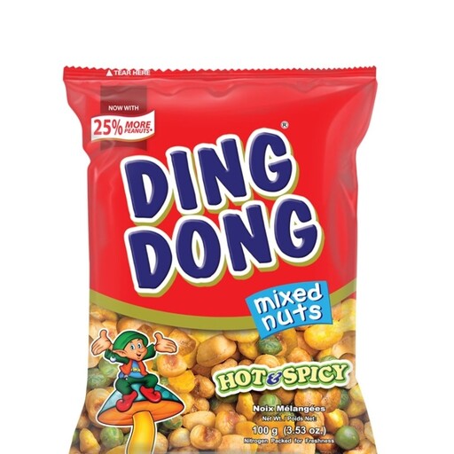اسنک میکس دینگ دونگ با طعم های مختلف 100 گرم Ding Dong

