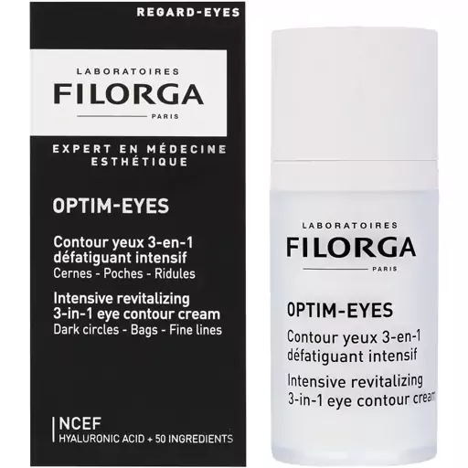 کرم رفع تیرگی و ضد چروک دور چشم فیلورگا اپتیم Filorga Optim Eyes حجم 15 میلی لیتر