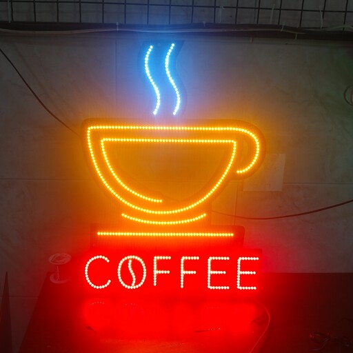 تابلو ال ای دی طرح کافی و فنجان قهوه سایز 60در 45