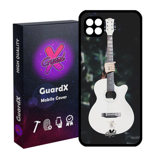 کاور گارد ایکس طرح گیتار مدل Glass10263 مناسب برای گوشی موبایل سامسونگ Galaxy A22 5G