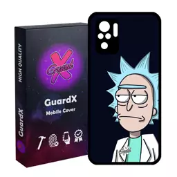 کاور گارد ایکس طرح Rick and Morty مدل Glass10030 مناسب برای گوشی موبایل شیائومی Redmi Note 10 4G / Note 10S