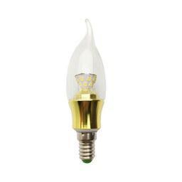 لامپ ال ای دی 5 وات زد اف آر مدل شمعی اشکی پایه E14 رنگ طلایی