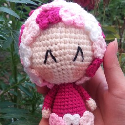 عروسک دختر شکوفه بهاری در اندازه 15 سانت در رنگ دلخواه قابل اجرا