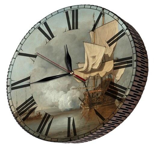ساعت دیواری مدل کشتی بادبانی ساعت دیواری مدرن-ساعت دیواری کلاسیک-ساعت دکوراتیو