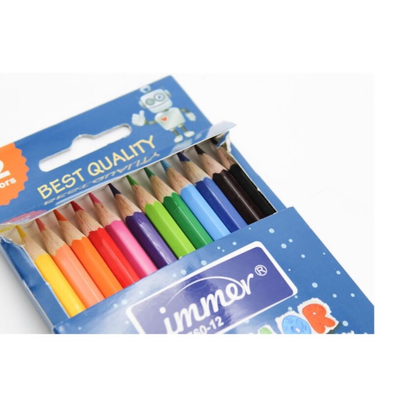 مداد رنگی 12 رنگ ایمر مدل جعبه مقوایی