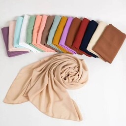 روسری کرپ حریر  قواره 130 در هر رنگی که شما بخواین گرم بالا درجه یک حجاب خضرا 