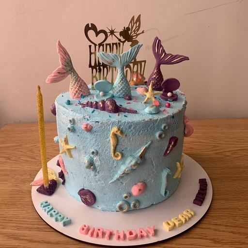 کیک تولد تم دریایی