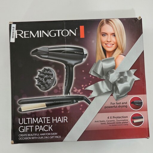 پک هدیه مو (اتو مو و سشوار) Remington D5215Gp Ultimate