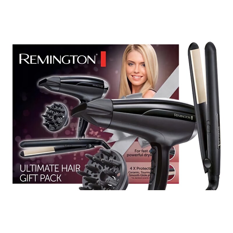 پک هدیه مو (اتو مو و سشوار) Remington D5215Gp Ultimate