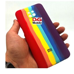 قاب پشت مات گوشی شیائومی Redmi Note 9T 5G سیلیکونی اصلی رنگین کمانی